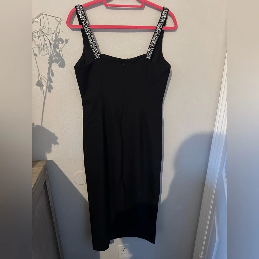 Camilo Coelho for Revolve Black Midi Dress with Embellished Neckline.Size M.NWT. - Picture 5 of 10